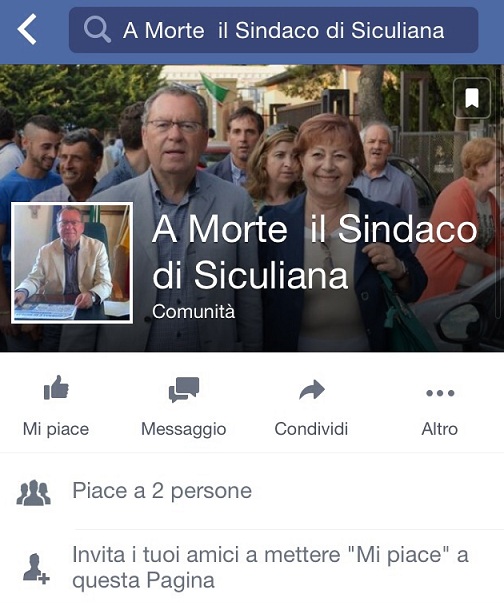 Siculiana, da internet minacce di morte al sindaco Lauricella