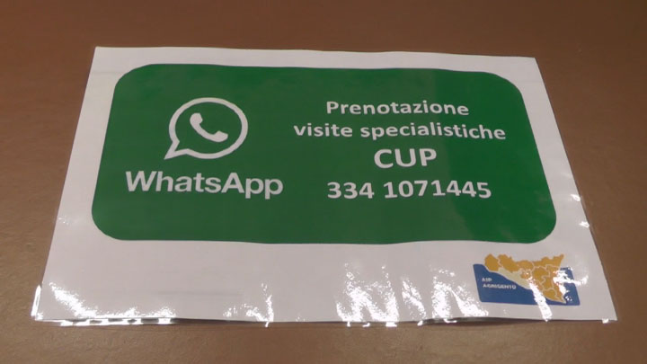 Prenotazione delle visite specialistiche con whatsapp. Ecco come fare