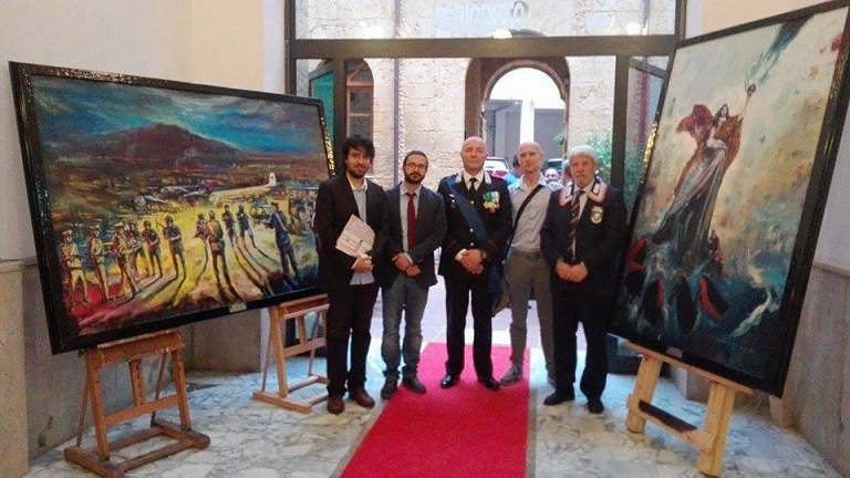 203 anni della fondazione dell'Arma, donazione dipinti Comando Provinciale Carabinieri di Agrigento