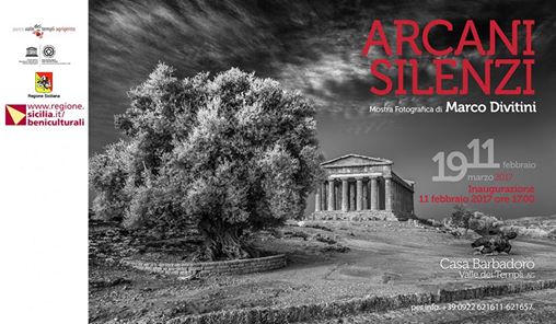 Mostra ''Arcani Silenzi''. Il fotografo Marco Divitini ospite del Parco Valle dei Templi