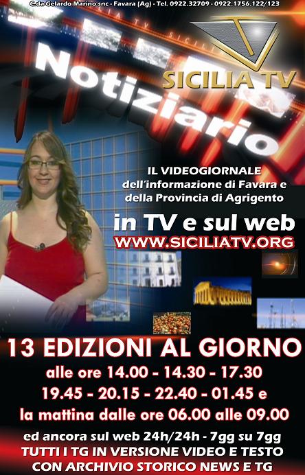 Lunedi' 10 Settembre riparte Sicilia TV Notiziario