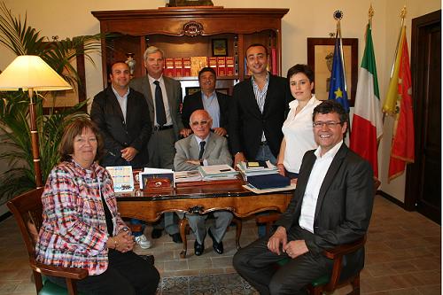 Delegazione tedesca in visita all'Ambrosini di Favara