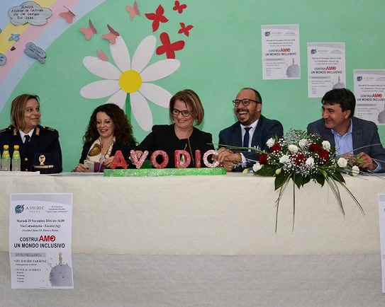 Ieri il sottosegretario all'Istruzione Davide Faraone all'A.VO.DI.C. di Favara