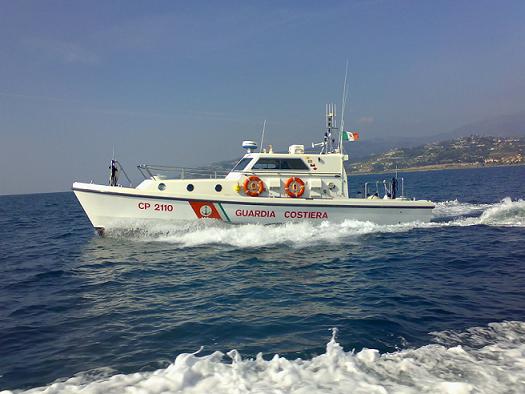 Operazioni di soccorso della Guardia Costiera Capitaneria di Porto di Porto Empedocle