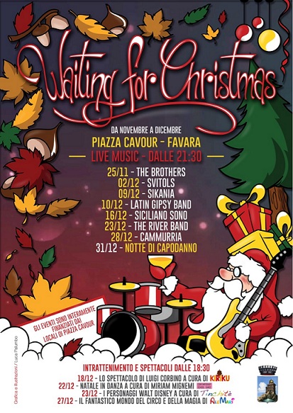 ''Waiting for Christmas'', i commercianti della piazza Cavour di Favara presentano il cartellone degli eventi per questo Natale