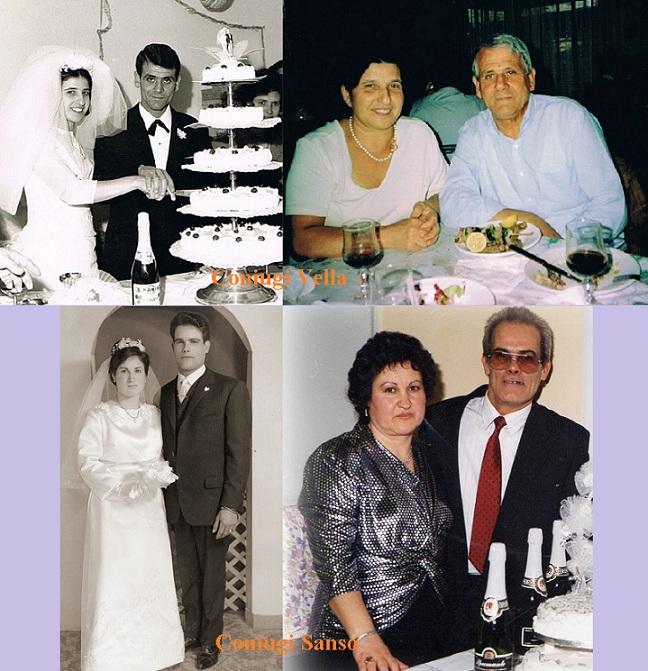 Rubrica ''Tanti Auguri''. Le due coppie Vella e Sanso festeggiano oggi 50 anni di matrimonio