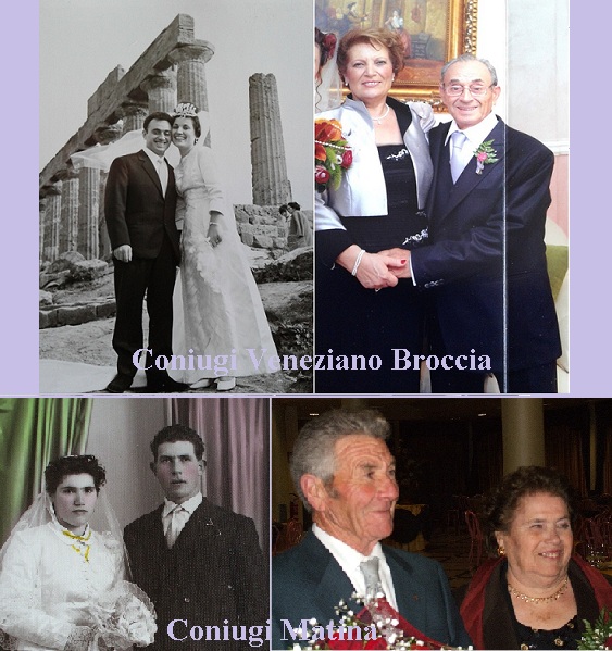 Rubrica ''Tanti auguri''. Oggi ospitiamo due splendide coppie che festeggiano 50 e 60 anni di matrimonio