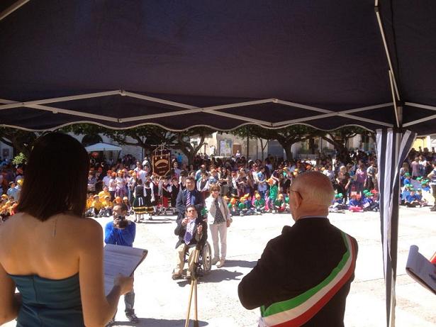 Quinta edizione della Festa della Legalita' a Favara. Massiccia la presenza degli alunni delle scuole