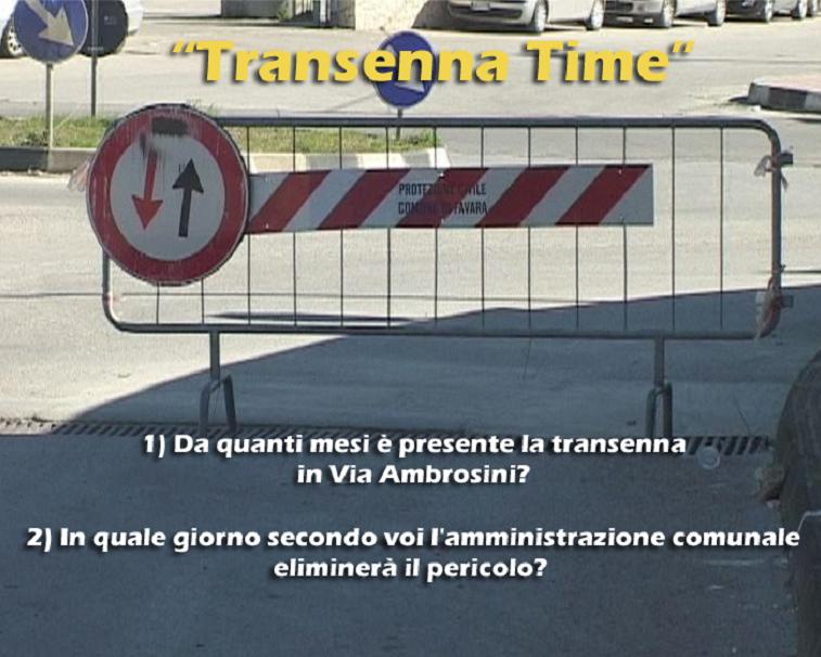 Su Sicilia TV il quiz ''Transenna Time''. Il cittadino protagonista della notizia