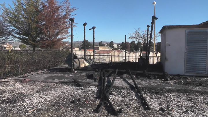 Incendio villa Ambrosini a Favara