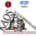 logo kaos canicattì festa editoria 2019