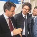 Giuseppe Conte e Danilo Toninelli sul cantiere della statale 640 Agrigento-Caltanissetta