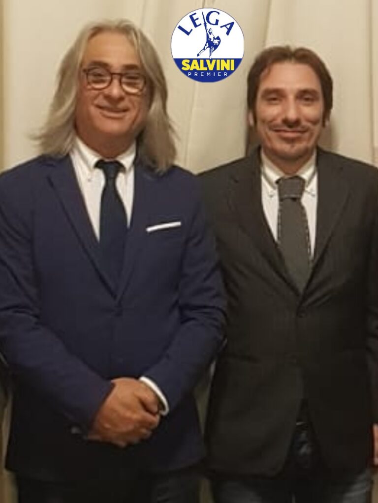 Lillo Burgio con Massimiliano Rosselli Lega Salvini Premier