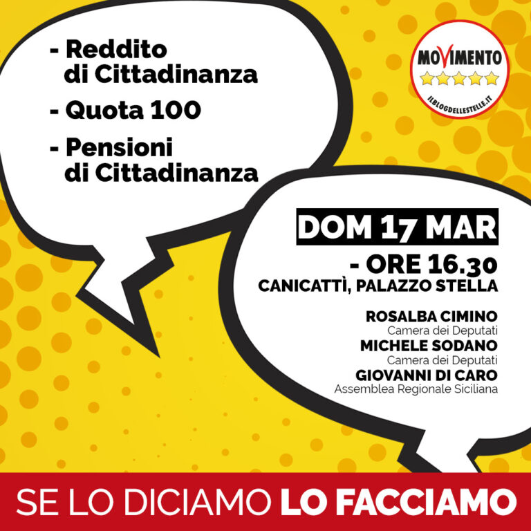 reddito di cittadinanza incontro a canicattì