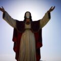 statua gesu viale stati uniti favara sfigurata al volto