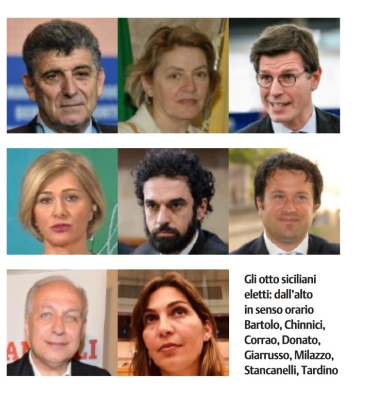 Europarlamentari eletti nella circoscrizione Isole 2019