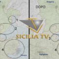 Grafica rettifica confini tra Favara, Aragona e Agrigento con logo