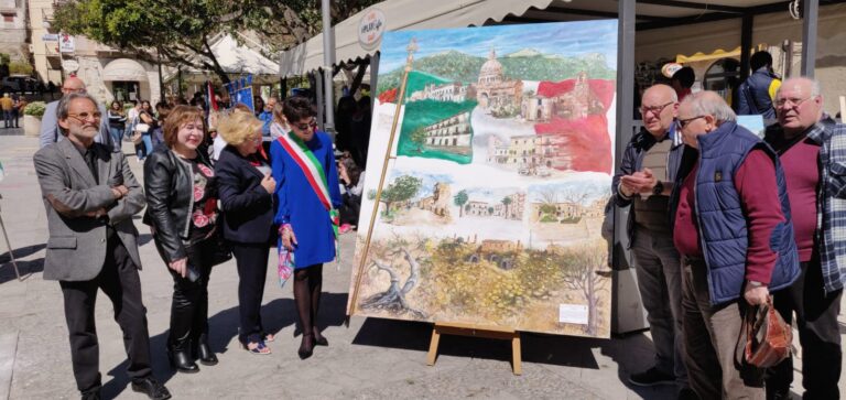 maxi tela chiesa festa della legalità 2019