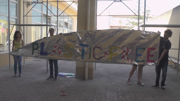 Evento plastic free al Boccone del Povero di Favara giugno 2019 lavori in corso