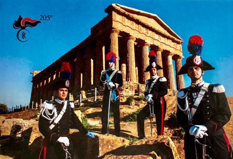 Locandina Festa dell'Arma carabinieri valle dei templi 205° anniversario
