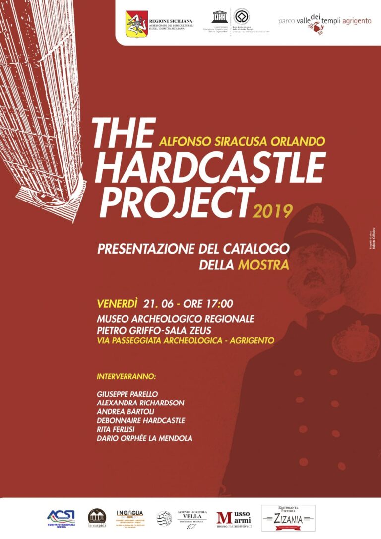 Locandina presentazione catalogo mostra The Hardcastle Project
