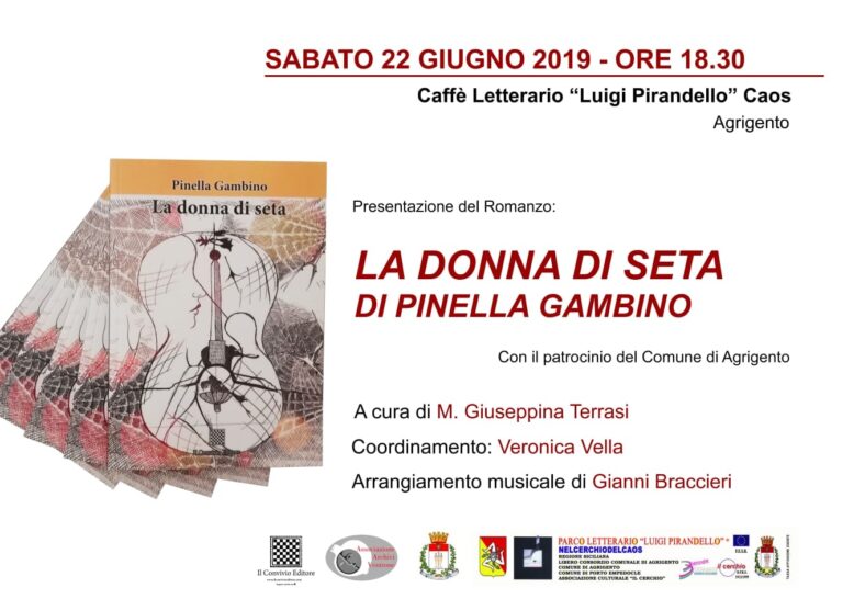Locandina presentazione libro La Donna di Seta
