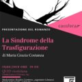 Locandina presentazione romanzo La Sindrome della trasfigurazione