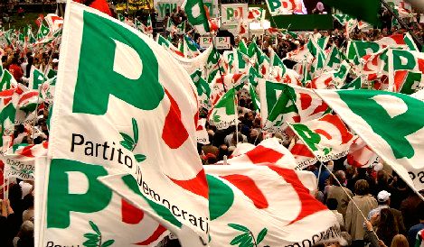 bandiere PD partito democrativo