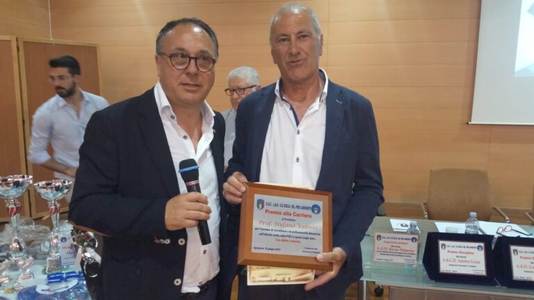 Angelo Caramanno e Stefano Valenti -pres. Figc Agrigentop e coord. reg. settore giovanile e scolastico sicilia