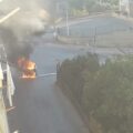 Incendio auto via olanda girgenti acque FIAMME