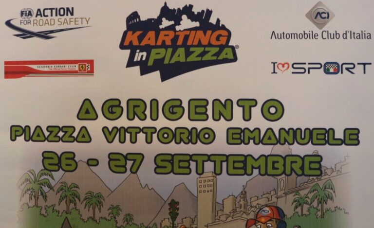 Manifestao Karting in piazza agrigento