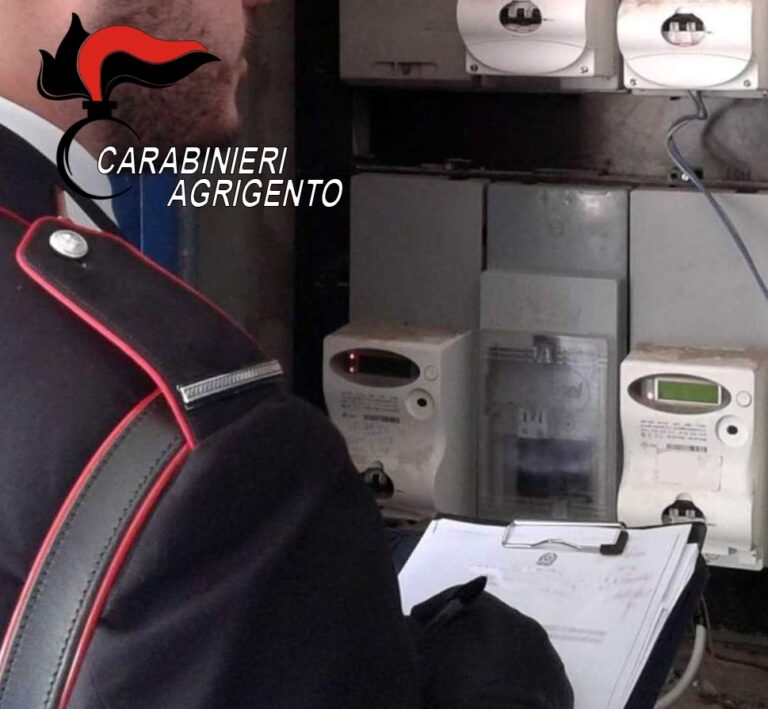 carabinieri furti energia enel controlli contatori