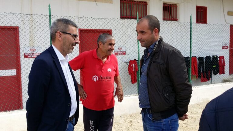 consegna lavori per stadio canicatti