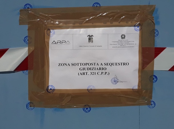 zona sottoposta a sequestro polizia, arma, libero consorzio comunale di agrigento