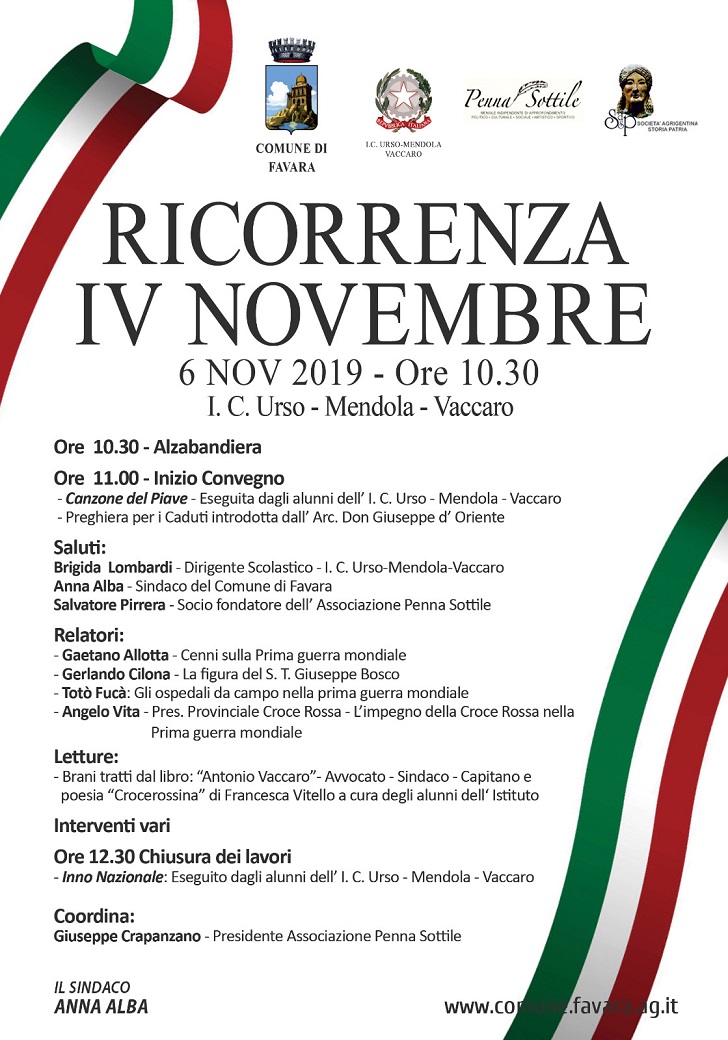 Convegno per ricorrenza 4 novembre IC Bers Urso