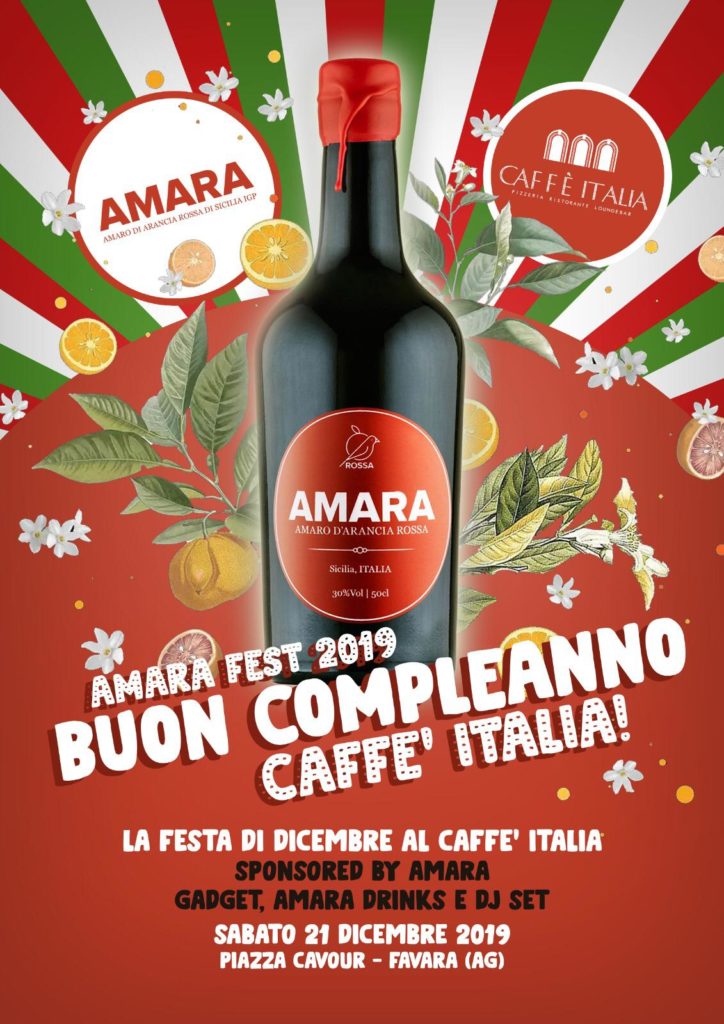 caffè italia compleanno annuncio
