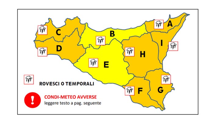 allerta meteo giallo- arancio 25-03