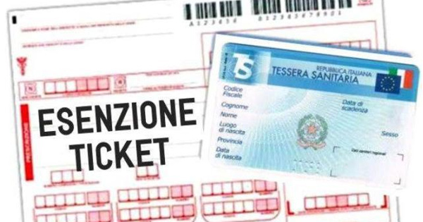 esenzione ticket sanitario