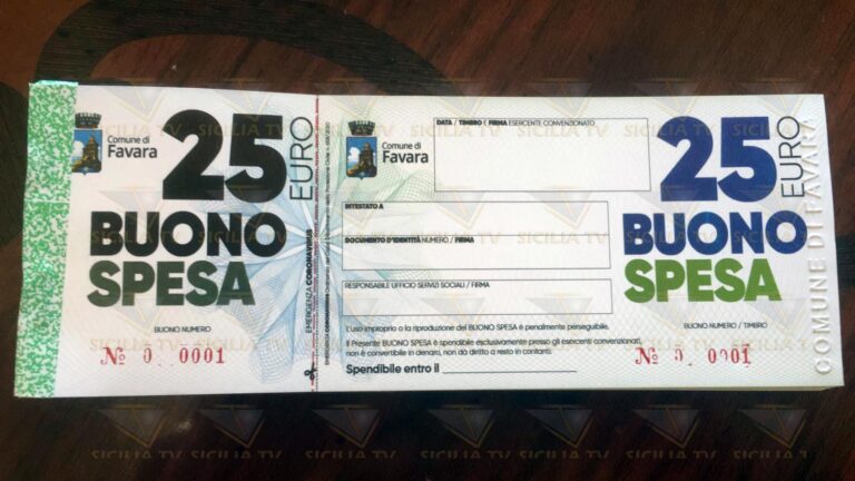 Voucher Buono Spesa 25 euro Comune Favara1