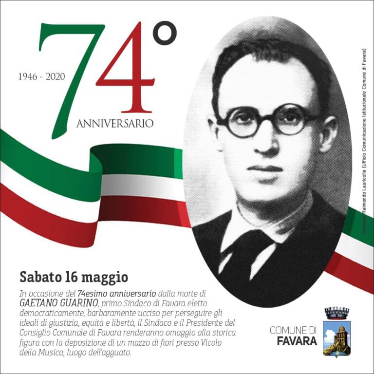 74 anniversario morte Gaetano Guarino