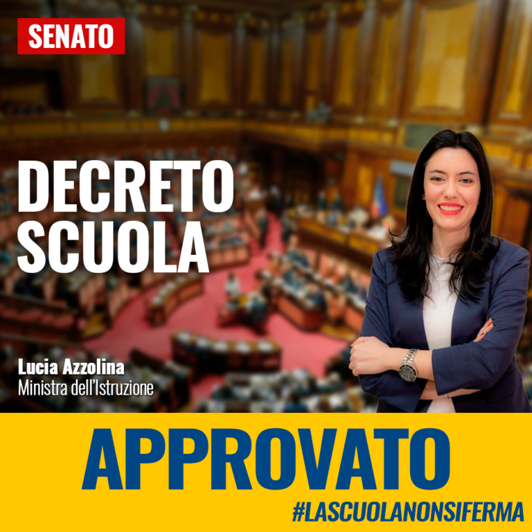 Decreto Scuola approvato