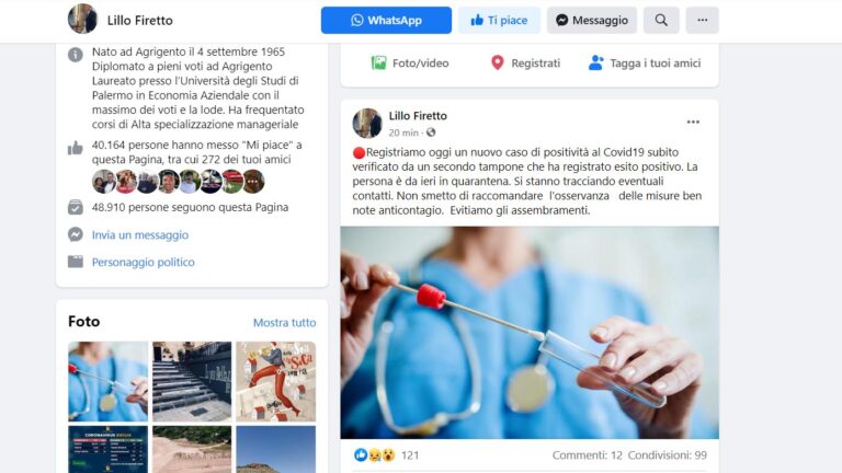 Fb Lillo Firetto Covid