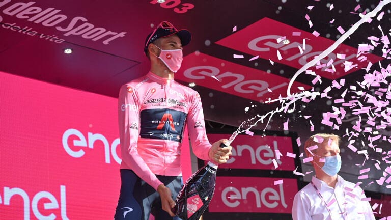 diego ulissi 103 giro d'italia 2020 agrigento con Marco Zambuto