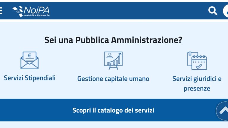 Noipa Cedolino elettronico stipendio