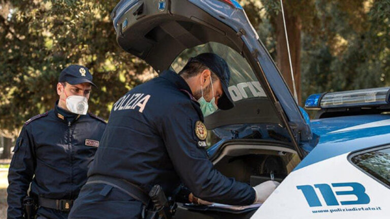 polizia mascherine covid