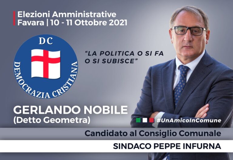 Gerlando Nobile Candidato DC - vers 3