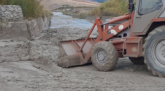 Detriti sulla Sp 32 Ribera Cianciana