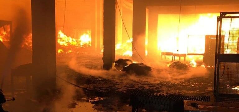incendio capannone