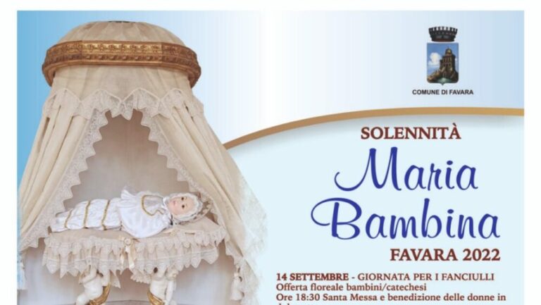 locandina festa maria bambina 2022