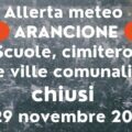 Allerta Meteo Arancione 29 ottobre 2022